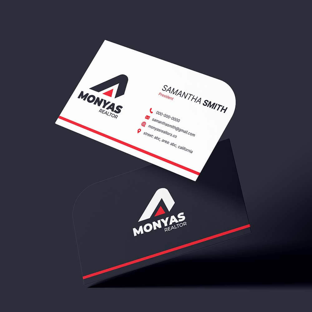 real estate business card design