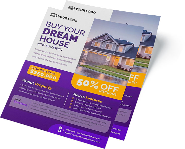 real estate flyer design