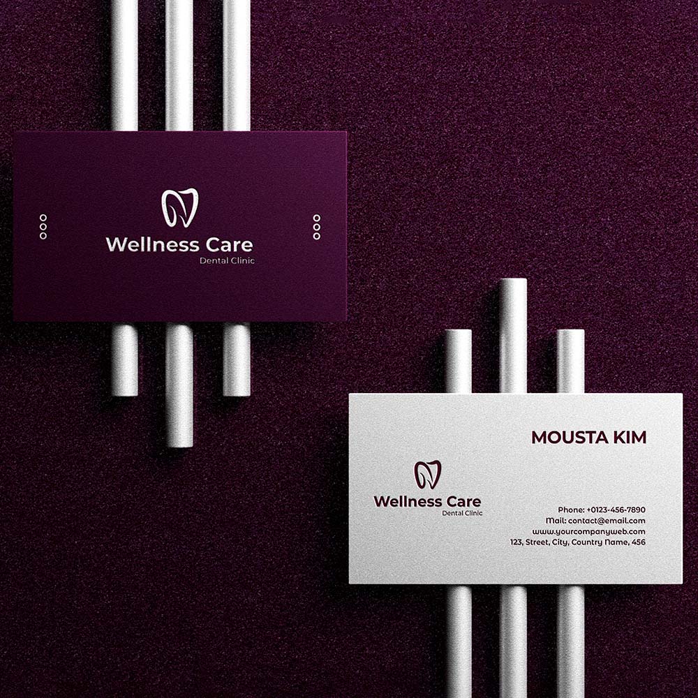 dental doctor visiting card design