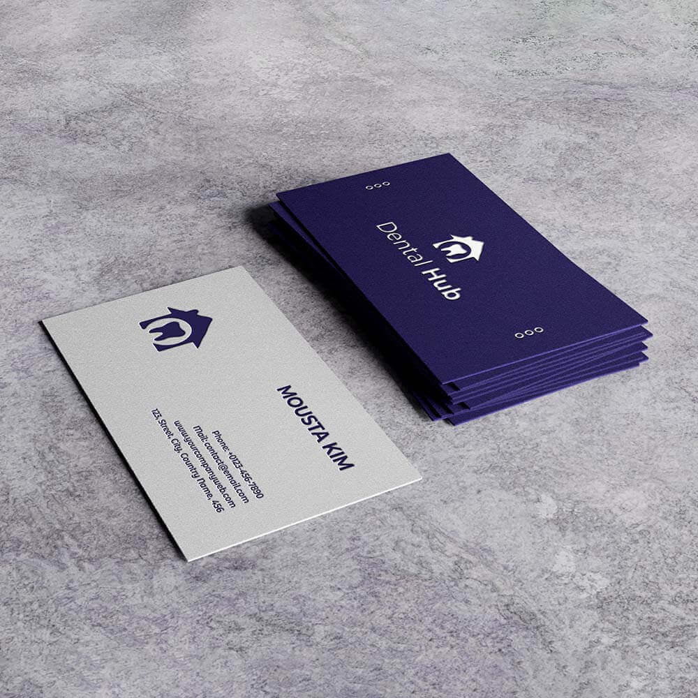 dentist business card design