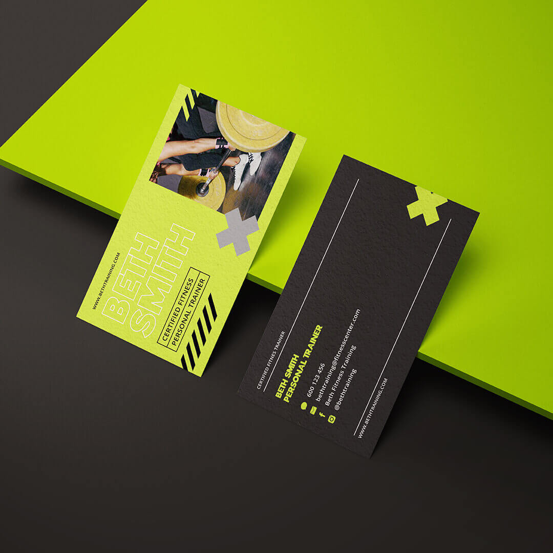 yoga business card design