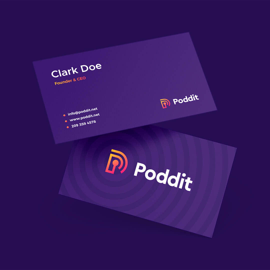 gym business card design