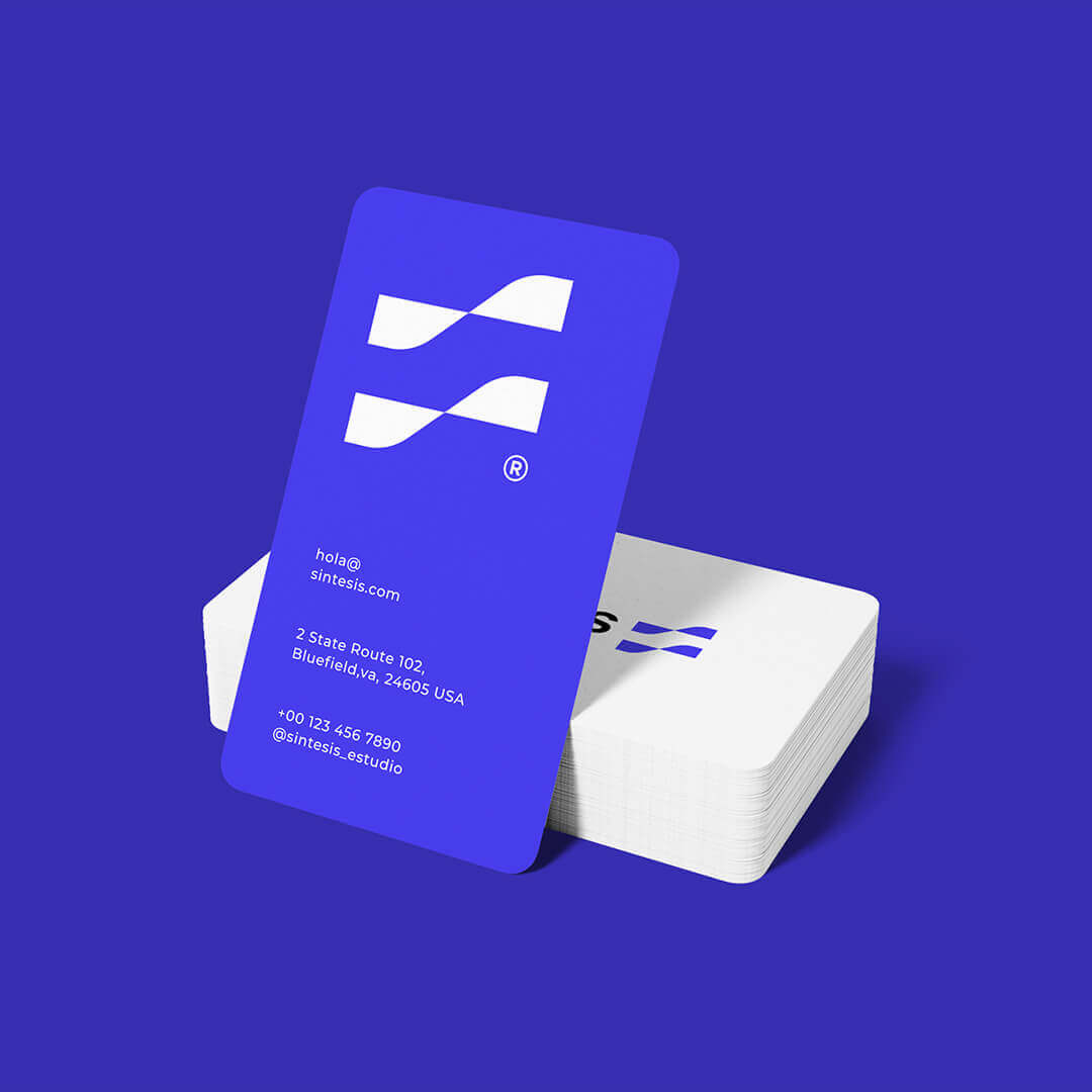 fitness business card design